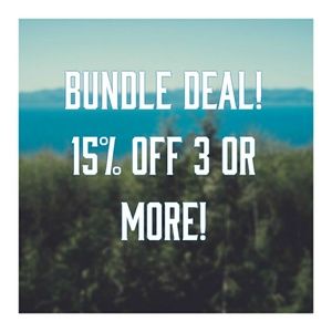 15% off 3 or more bundles!